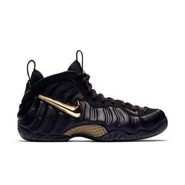 Nike Foamposite Black/ Metallic Gold