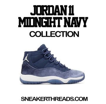 Jordan 11 midnight navy tee match | Sneaker retro 11's tees