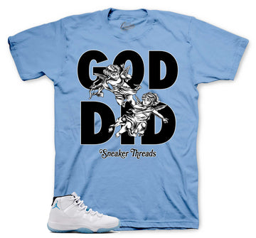 Retro 11 Legend Blue Shirt - God Did - Blue