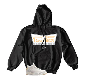 Retro 3 Ivory Hoodie - Fresh & klean - Black