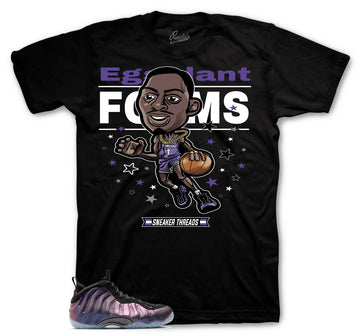 Foamposite Eggplant Shirt - Toon - Black