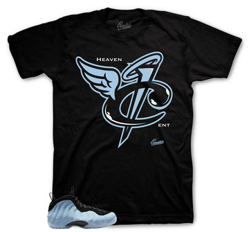 Foamposite Psychic Blue Shirt - Heaven Cent - Black