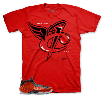 Foamposite Metallic Red Shirt - Heaven Cent - Red