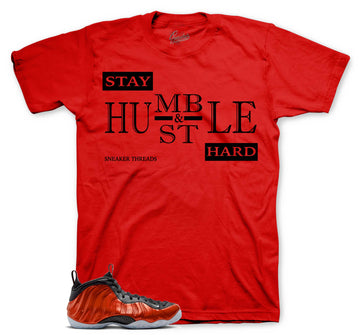 Foamposite Metallic Red Shirt - Humble - Red