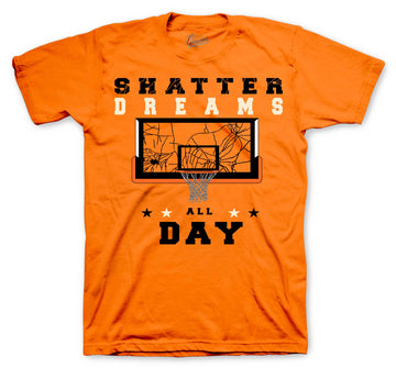 Retro 1 Shattered Backboard Shirt - Dreams - Orange
