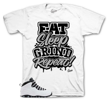 Retro 10 Steel Shirt - Daily Routine - White