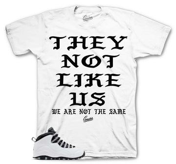 Retro 10 Steel Shirt - Not Like Us