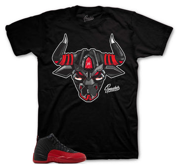 Retro 12 Flu Game Shirt - War Bully - Black