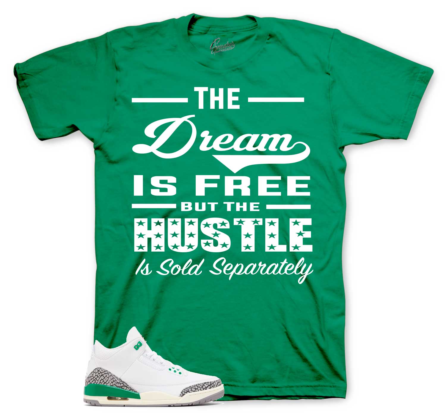 Retro 3 Lucky Green Shirt - Sold Seperately - Green