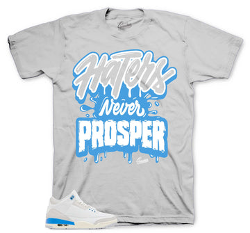 Retro 3 Lucky Shorts Shirt - Haters Never Prosper - Grey