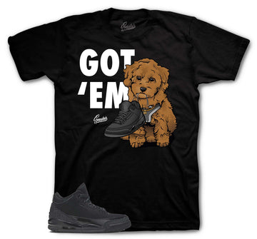 Retro 3 Black Cat Shirt - Copped Em - Black