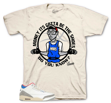 Retro 3 Seoul Shirt - Gotta Be Shoes - Sail