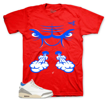 Retro 3 Seoul Shirt - Raging Face - Red