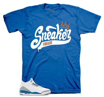 Retro 3 Wizards Shirt - St Crown - True Blue