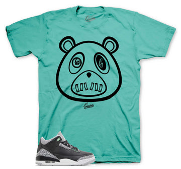 Retro 3 Green Glow Shirt - ST Bear - Green