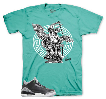 Retro 3 Green Glow Shirt - St. Micheal - Green