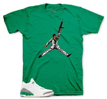 Retro 3 Lucky Green Shirt - Air Tony - Green