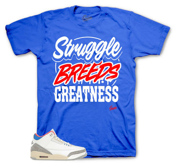 Retro 3 Seoul Shirt - Struggle Breeds - Blue