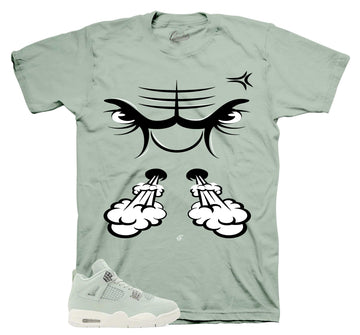 Retro 4 Abundance Shirt - Raging Face - Seafoam