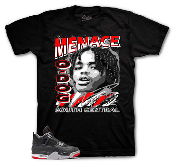 Retro 4 Bred Shirt - Nineties - Black