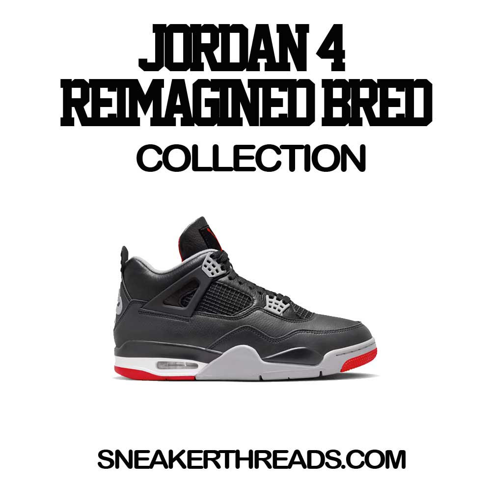 Retro 4 Bred Shirt - Killa Season - Black