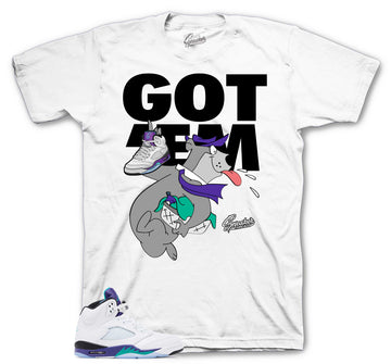 Retro 5 Grapes Shirt - Finessed - White