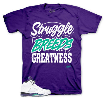 Retro 5 Grapes Shirt - Struggle Breeds - Purple