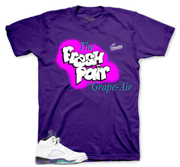 Retro 5 Grapes Shirt - Grape Air - Purple