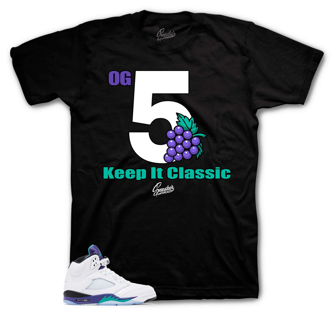 Retro 5 Grapes Shirt - Keep It Classic