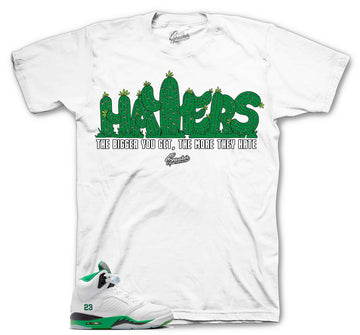Retro 5 Lucky Green Shirt - Haters
