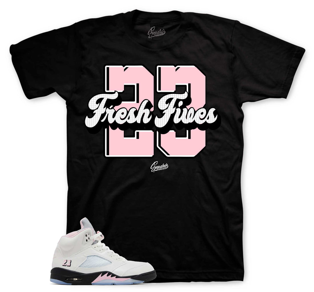 Retro 5 Soft Pink Shirt - Fresh Fives