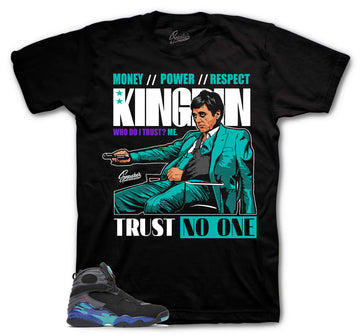 Retro 8 Aqua Shirt - Trust Issues - Black