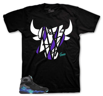 Retro 8 Aqua Shirt - Bully - Black