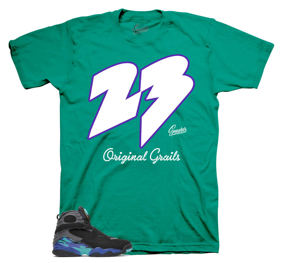 Retro 8 Aqua Shirt - Original Grails