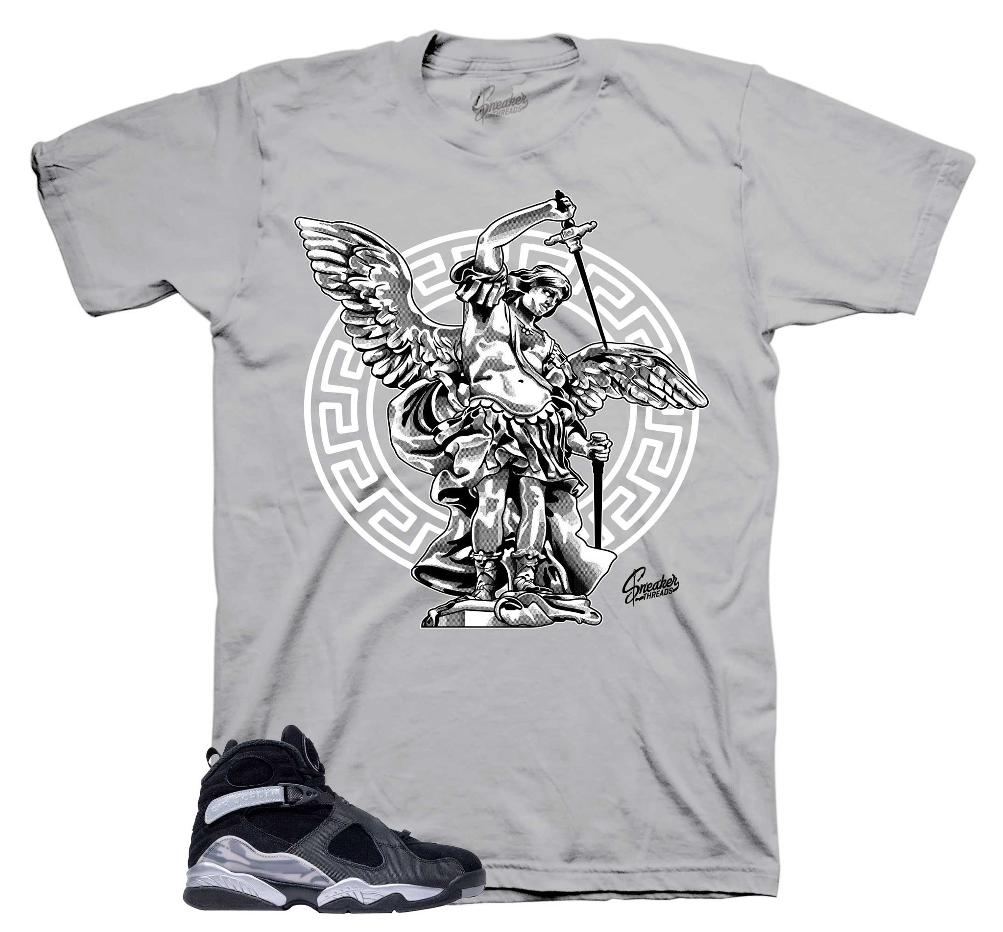 Retro 8 Gunsmoke Shirt - St. Micheal - Silver