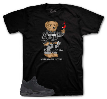 Retro 3 Black Cat Shirt - Cheers - Black