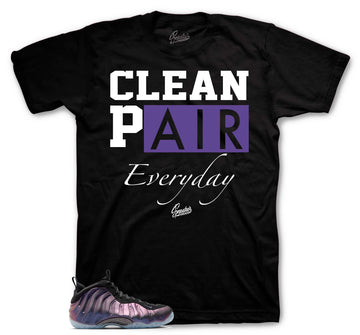 Foamposite Eggplant Shirt - Clean Pair - Black