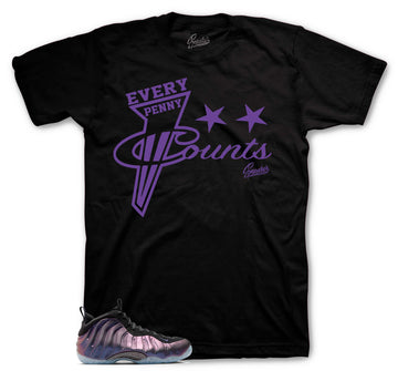 Foamposite Eggplant Shirt - Every Penny - Black