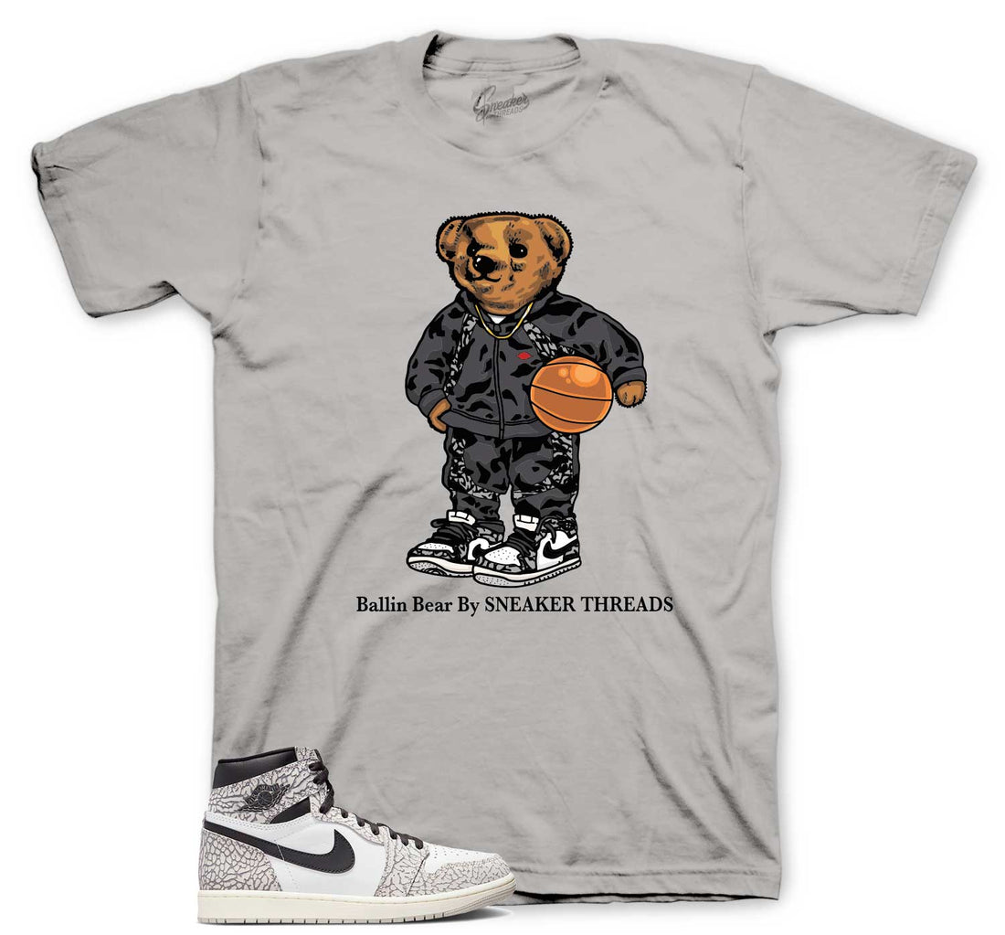 Retro 1 Elephant Print Shirt - Ballin Bear