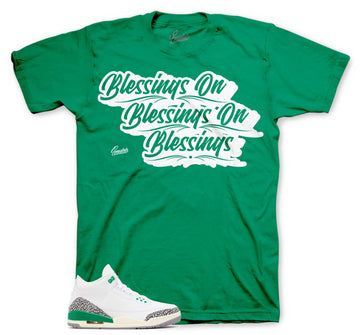 Retro 3 Lucky Green Shirt - Blessings - Green