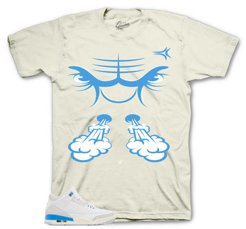 Retro 3 Lucky Shorts Shirt - Raging Face - Sail
