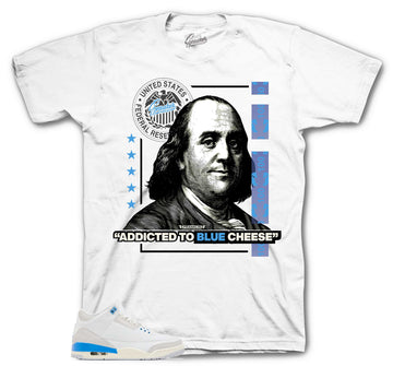 Retro 3 Lucky Shorts Shirt - Blue Cheese - White