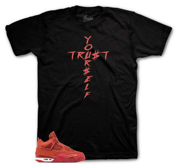 Retro 4 Brick By Brick Shirt - Trust Yourself - Black
