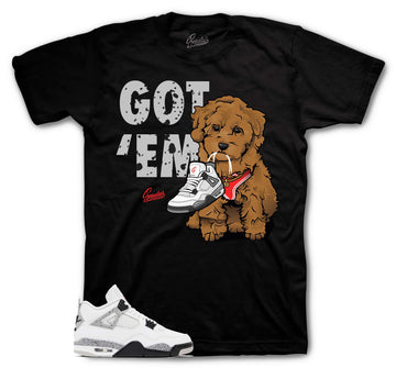 Retro 4 White Cement Shirt - Got Em