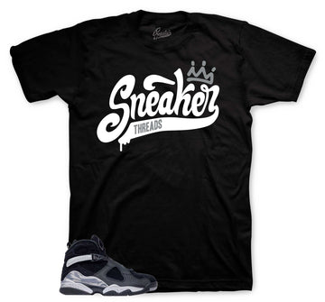 Retro 8 Gunsmoke Shirt - St Crown - Black