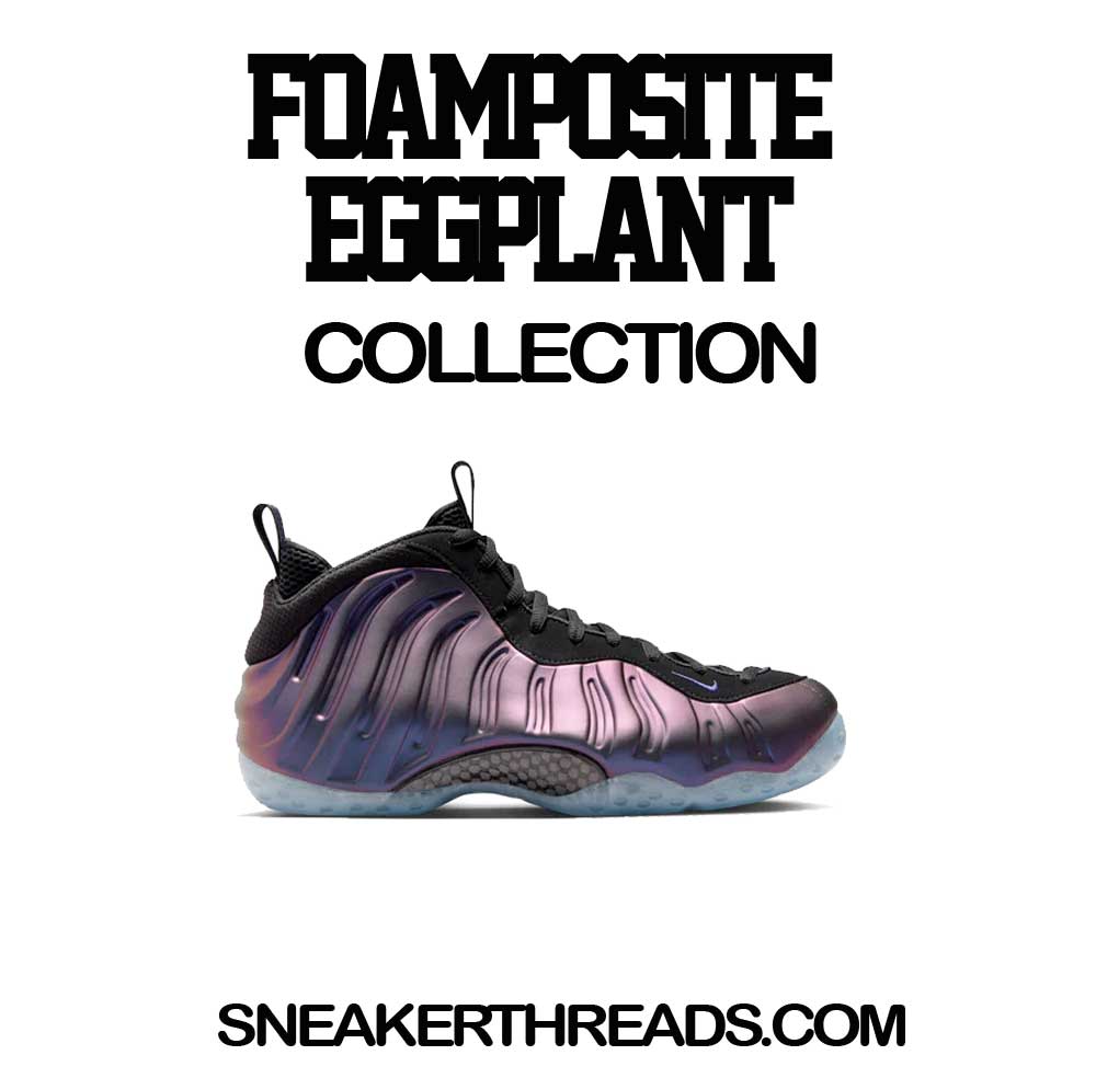 Foamposite Eggplant Shirt - Trust Issues - Black