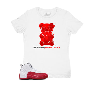 Womens Cherry 12 Shirt - Gummy Bear - White