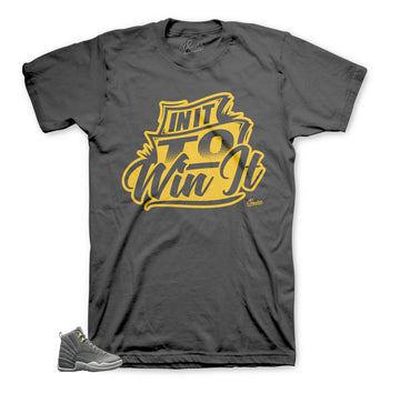 Jordan Dark grey 12 tees match shoes | blessings on blessings sneaker tees
