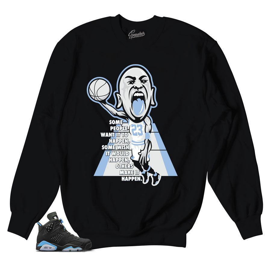 Jordan 6 UNC sweaters match | Carolina blue 6 sweatshirts.