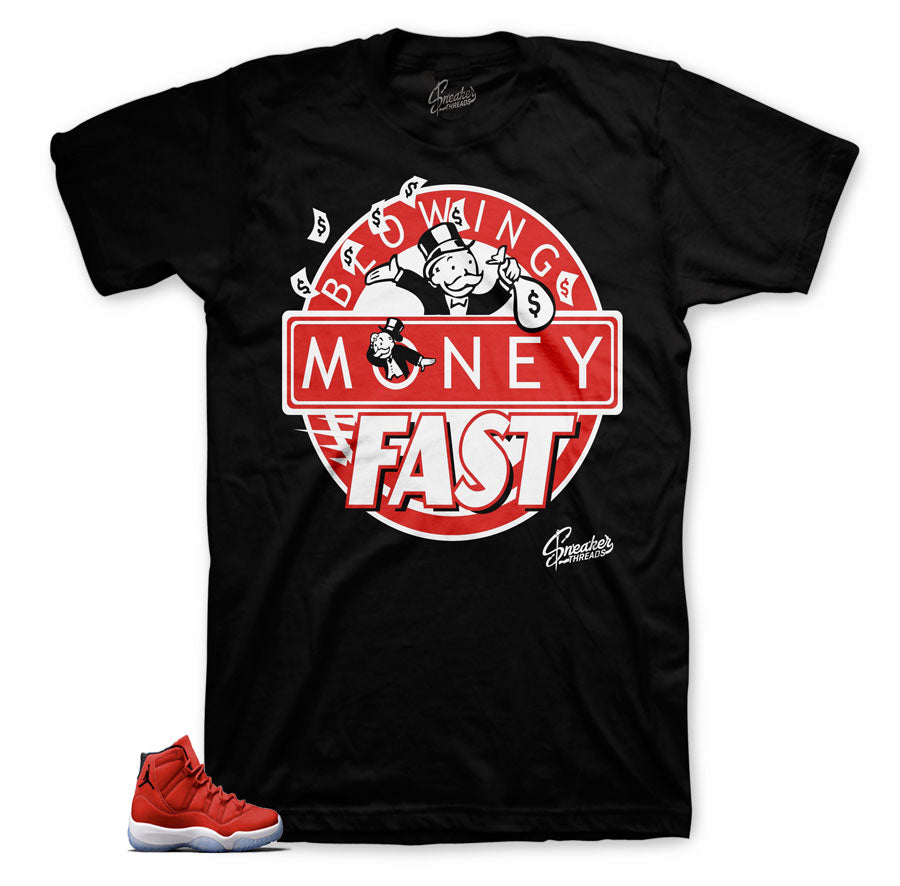 jordan 11 win like 96 shirts | blowing money fast match retro 11.